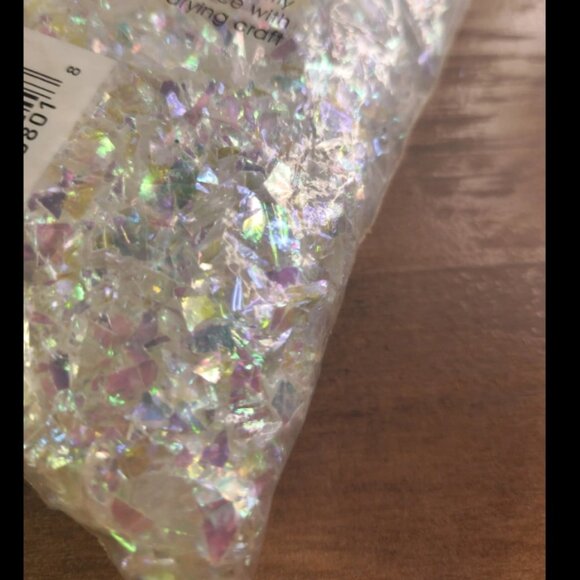 Vintage Soft Snow Iridescent Twinkle Snow Flake Mix - Picture 3 of 6